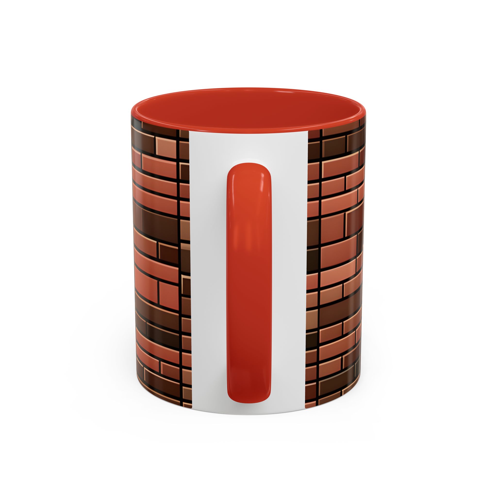 Brick Pattern Accent Coffee Mug (11, 15oz) - Image 4