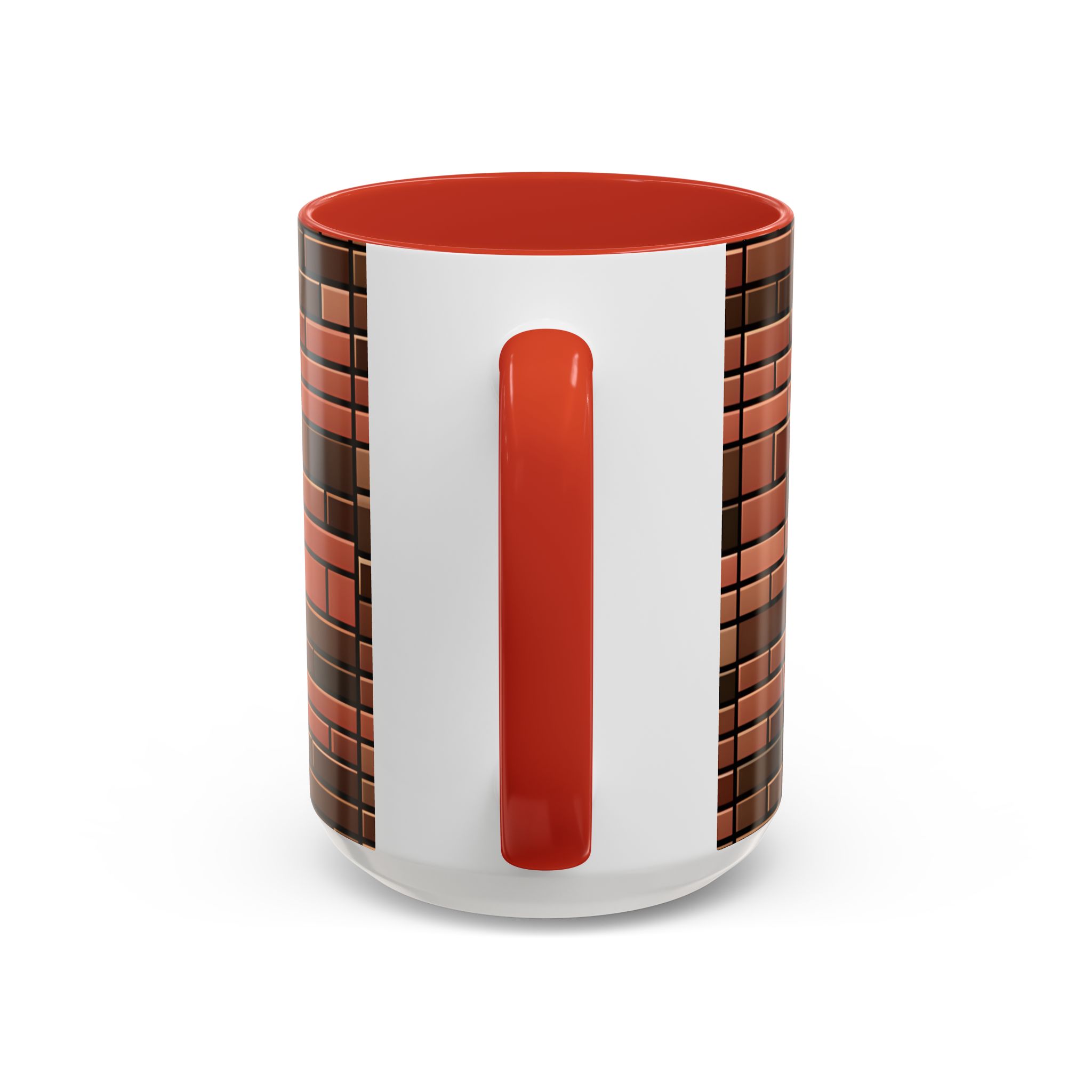 Brick Pattern Accent Coffee Mug (11, 15oz) - Image 8