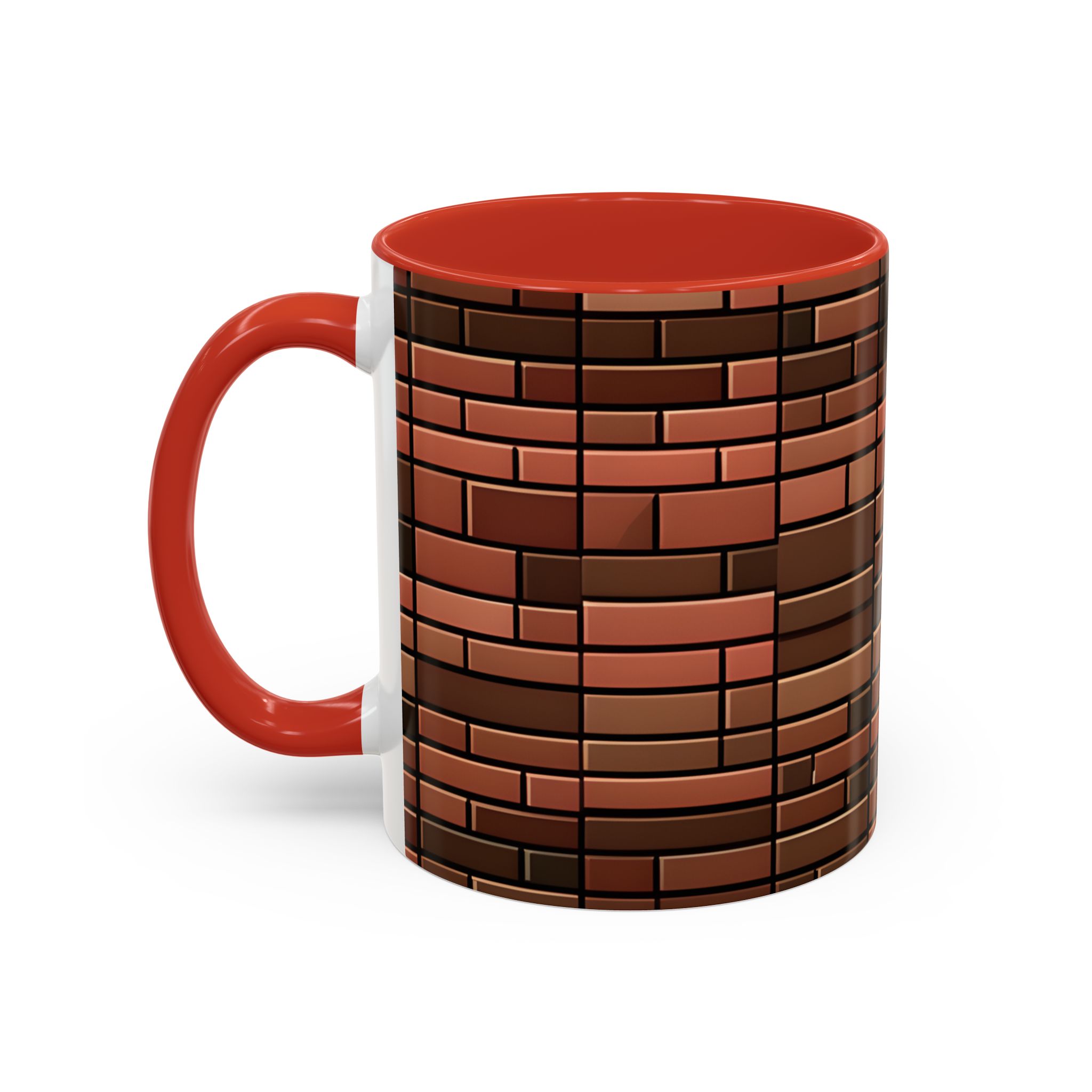 Brick Pattern Accent Coffee Mug (11, 15oz) - Image 3