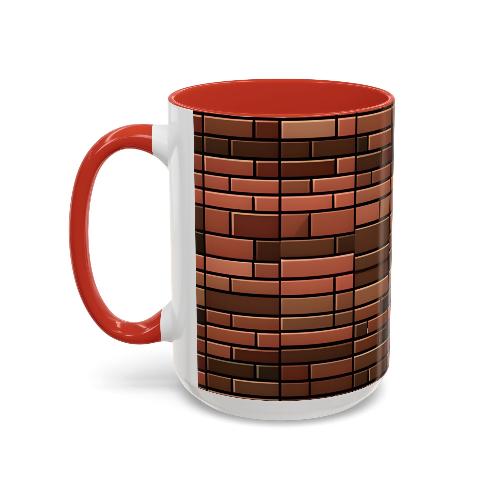Brick Pattern Accent Coffee Mug (11, 15oz) - Image 7