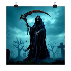 Grim Reaper Wall Art | Spooky Vertical Poster