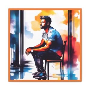 Thinking Man | Matte Canvas, Stretched, 1.25″