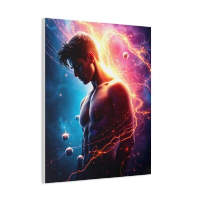 Awesome Cosmic Man Art | Stretched Canvas Art - Image 3