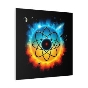 Intriguing Cosmic Atom | Atomic Touch Wall Art Print