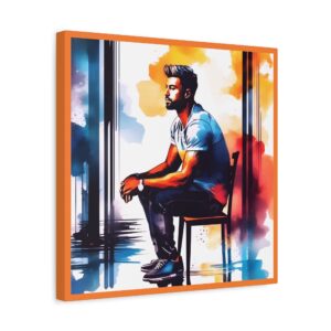 Thinking Man | Matte Canvas, Stretched, 1.25″