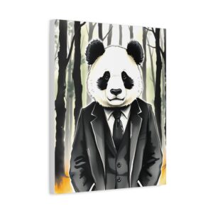Panda in a Suit | Canvas Gallery Wraps