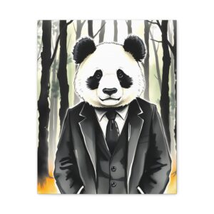 Panda in a Suit | Canvas Gallery Wraps