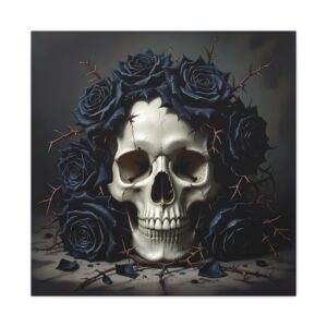 Gothic Skull Canvas Art | For Horror Lovers, Halloween Decor