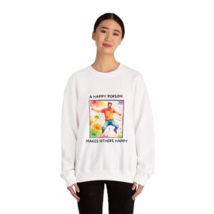 A Happy Person Crewneck Sweatshirt – Unisex Heavy Blend™ for Joyful Vibes