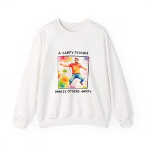 A Happy Person Crewneck Sweatshirt – Unisex Heavy Blend™ for Joyful Vibes