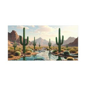 Desert Oasis Canvas Art Print