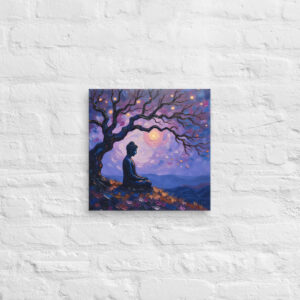 Serene Buddha Canvas Art | Vincent Van Gogh Style Art