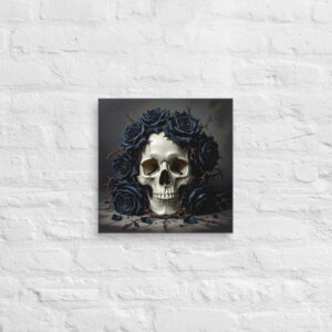 Gothic Skull Canvas Art | For Horror Lovers, Halloween Decor