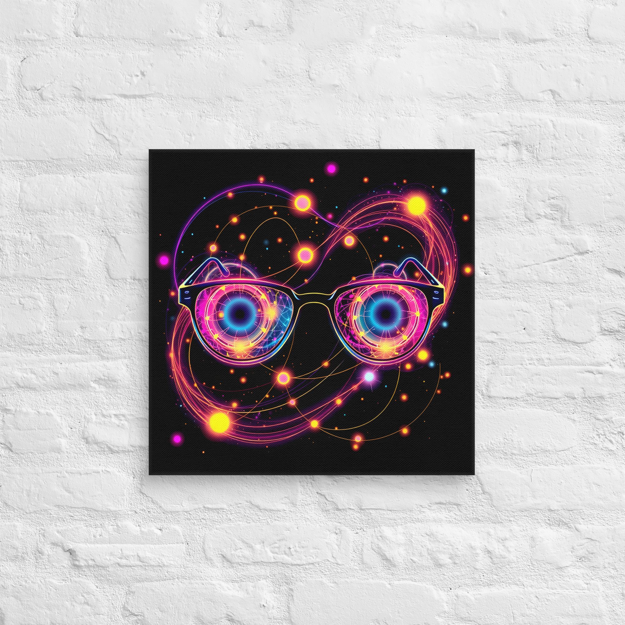 Awesome EyeGlasses Wall Art | Framed Matte Canvas - Image 4