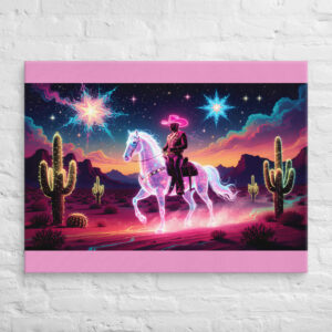 Cowboy Riding a Horse | This Wall Art Will Bring Luck