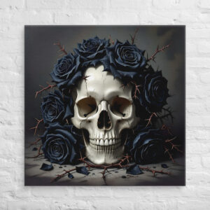 Gothic Skull Canvas Art | For Horror Lovers, Halloween Decor
