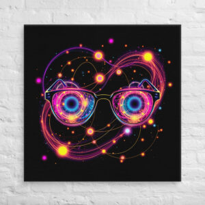 Awesome EyeGlasses Wall Art | Framed Matte Canvas