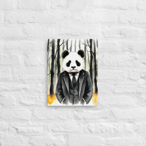 Canvas Art Panda in a Suit