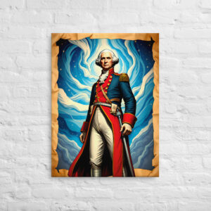 George Washington Wall Art – Patriotic Canvas Home Decor