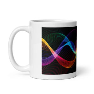 White glossy mug