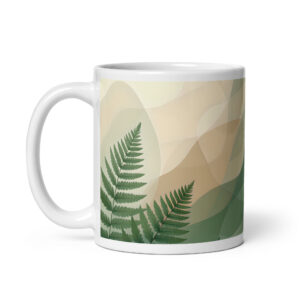 White glossy mug