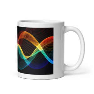 White glossy mug