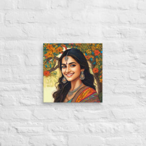 Pretty Woman Madhubani Wall Art
