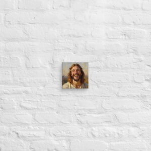 Canvas Art of Laughing Jesus | Jesus Wall Art