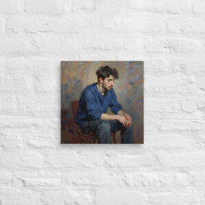 Thinking Man Art on Canvas