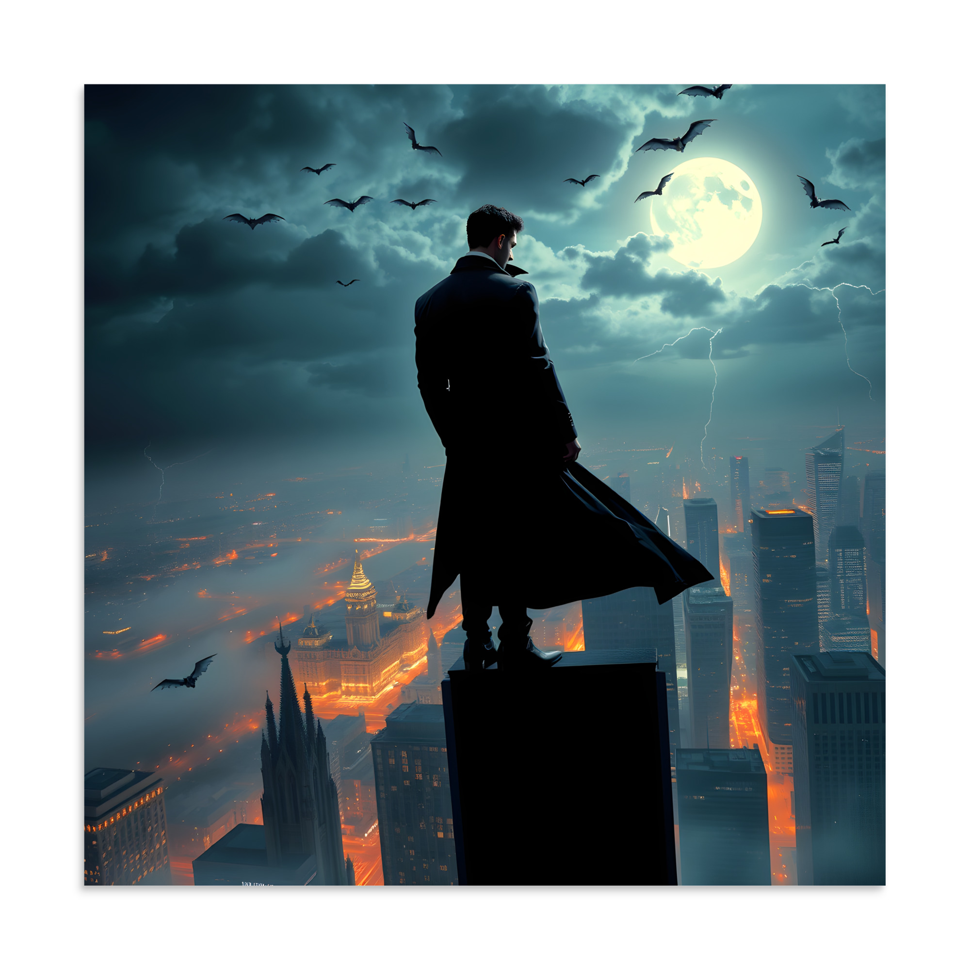 Male Vampire Fantasy Art | Matte Vertical Posters - Image 6